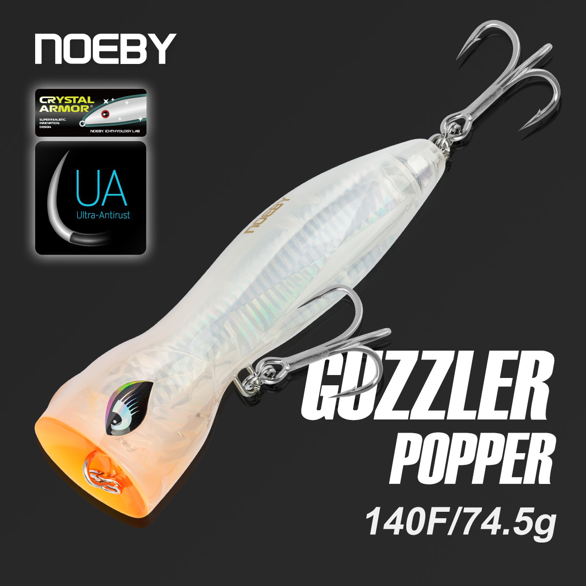 Fishing Lure Buzzbait - NOEBY Topwater Popper Lure 140mm 75g