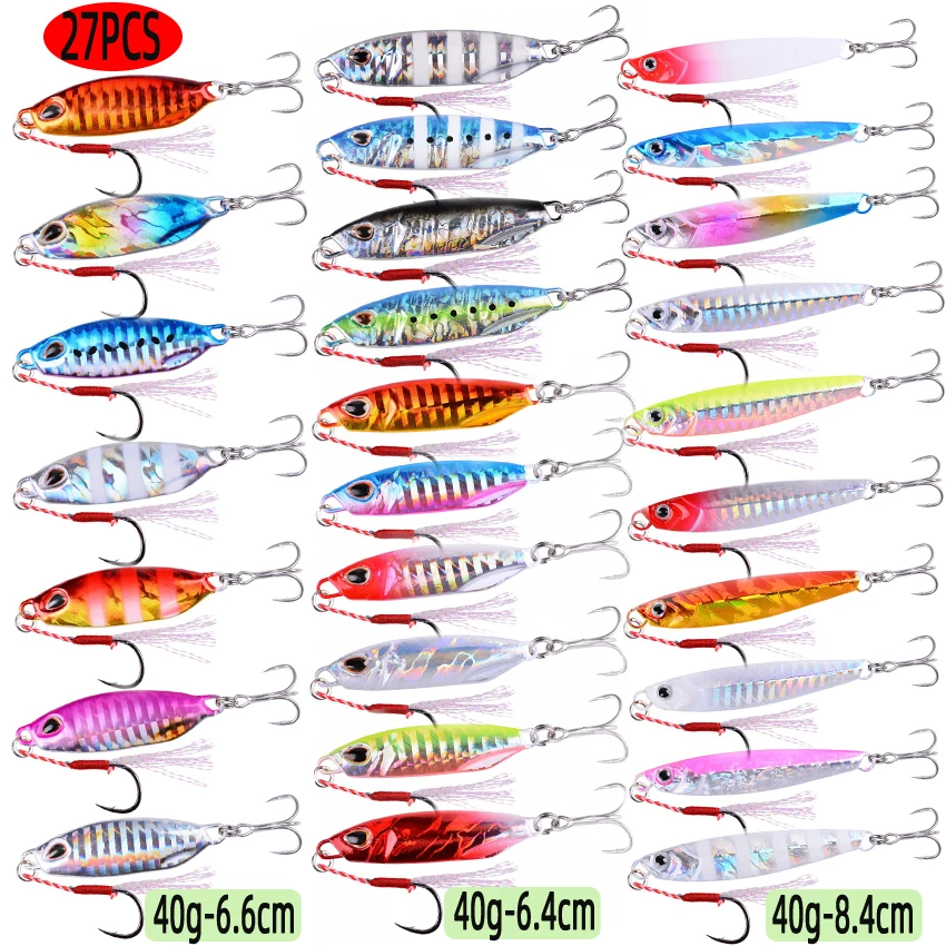 27PCS Mix Metal Jigs Fishing L - Fishing Lure Spinnerbait review and price