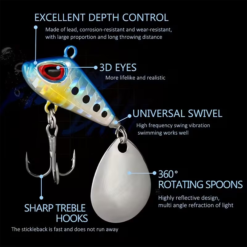 5/6pcs Mini VIB With Spoon Fis - Fishing Lure Spoon review and price