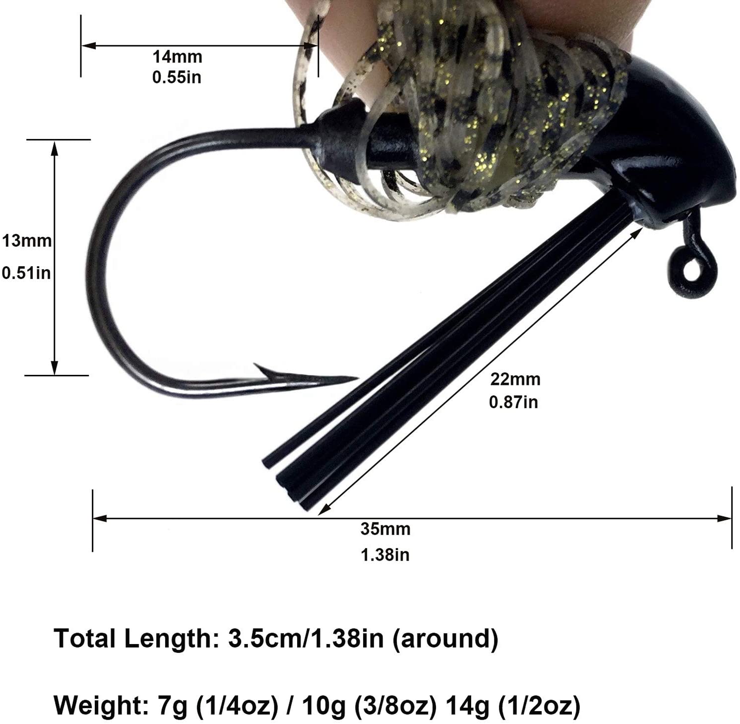 THKFISH 5pcs Jig Fishing Lures - Fishing Lure Buzzbait review and price